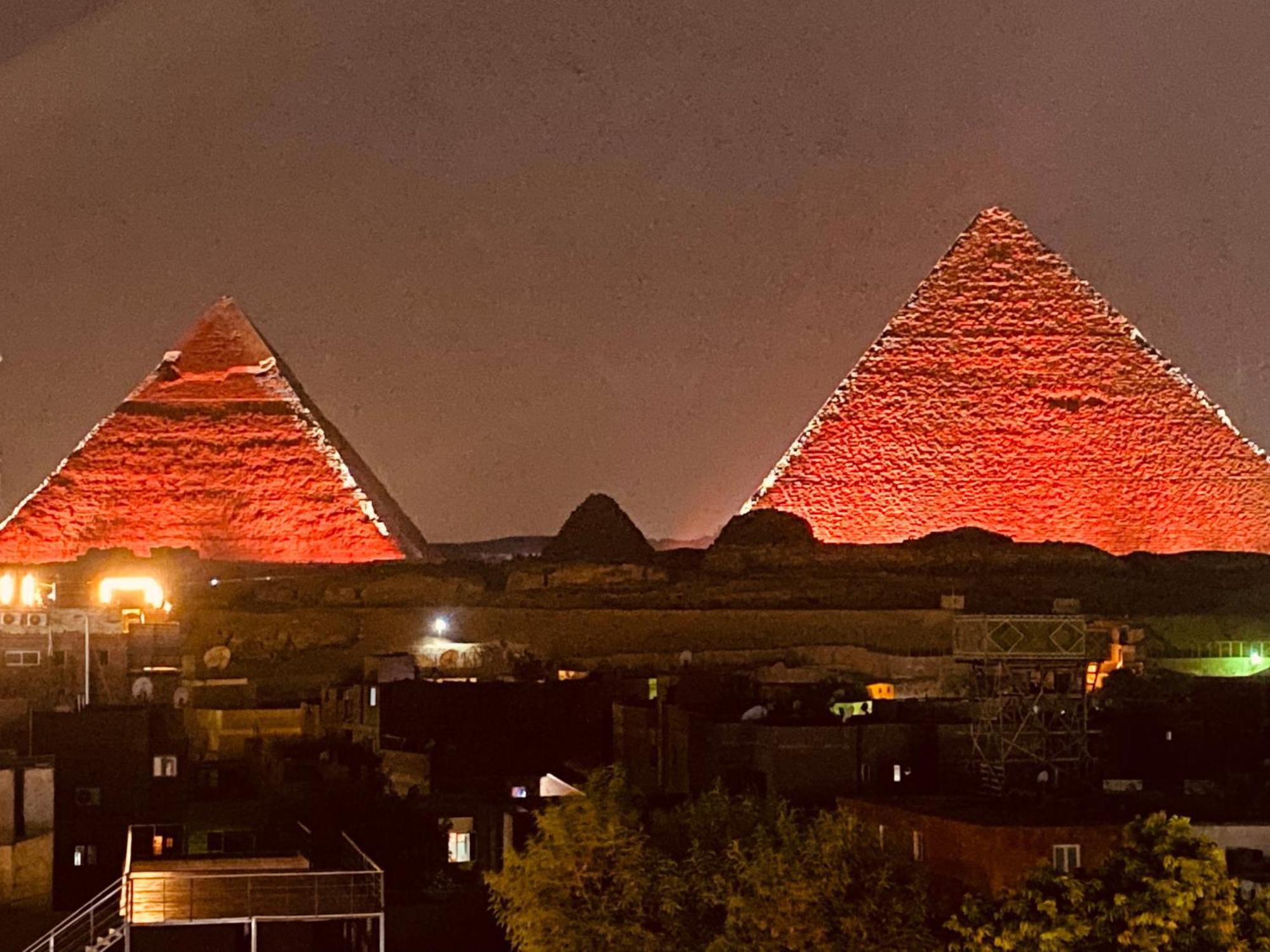 El Aida Pyramids View Hotel Kafret el-Gabal Exterior foto