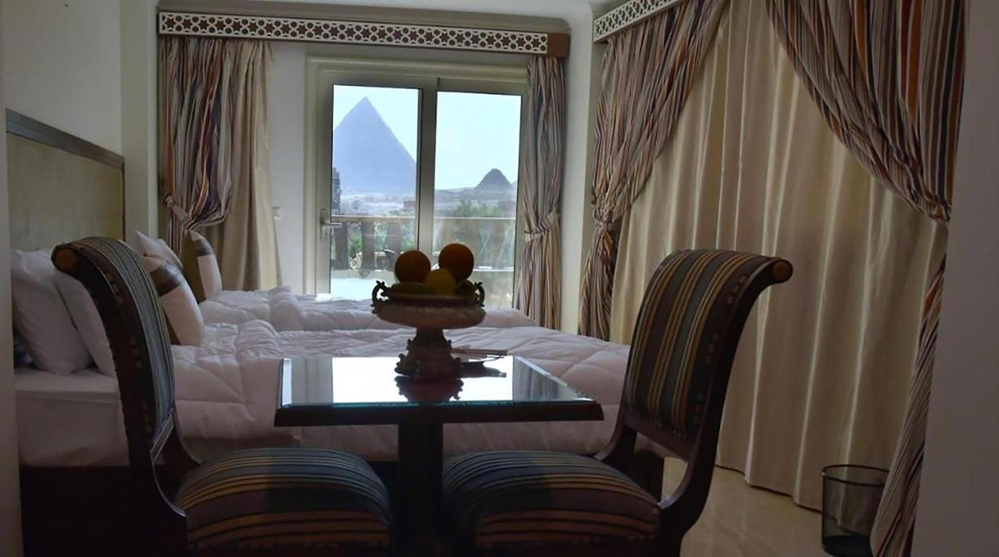 El Aida Pyramids View Hotel Kafret el-Gabal Exterior foto