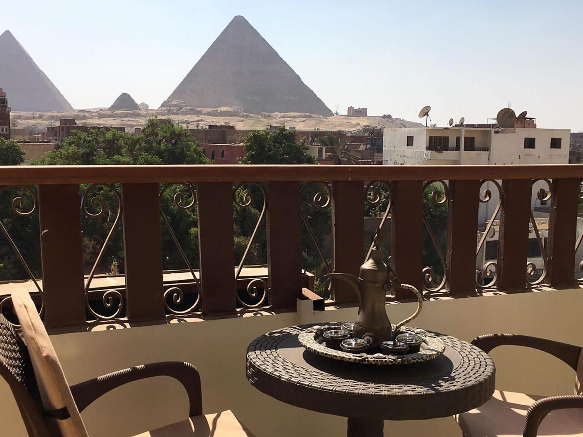 El Aida Pyramids View Hotel Kafret el-Gabal Exterior foto